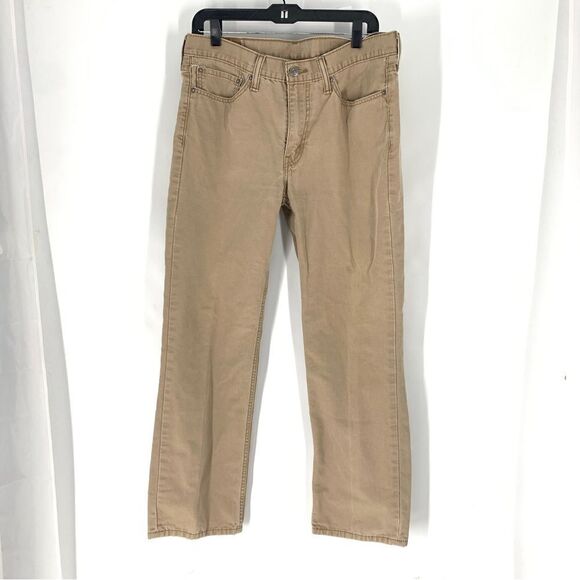 Levi’s 514 Men’s Sz 34/30 Tan Slim Straight Leg Jeans - Picture 1 of 11